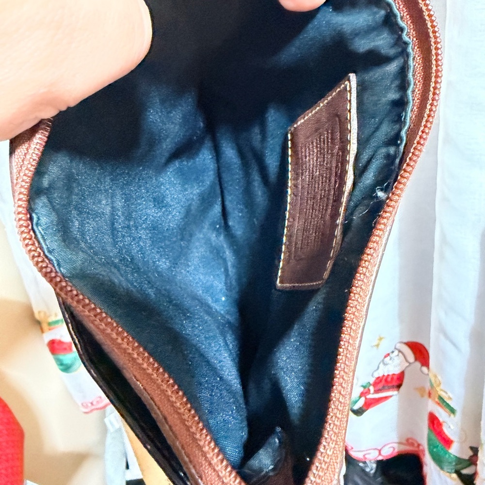 Coach Holiday Patchwork Leather Suade - image 14